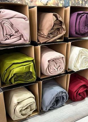 Простынь сатиновая на резинке 100х200+30см с наволочками belizza home