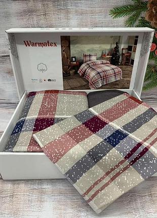 Фланелевое байковое постельное белье полуторный размер warmatex турция 08