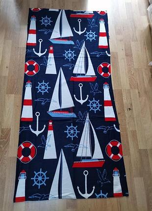 Пляжное махровое  полотенце 70 на 140 см турция 05