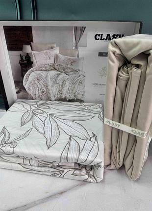Постельное белье сатин де люкс евро размер clasy tuluna
