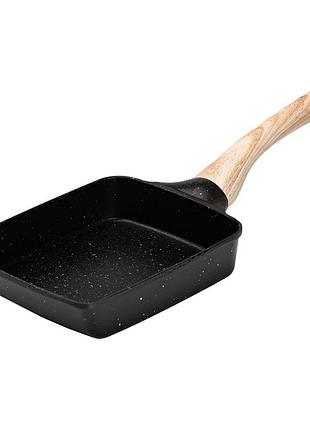 Сковорода прямоугольная глубокая 800 (мл) с антипригарным покрытием черная hp39573b