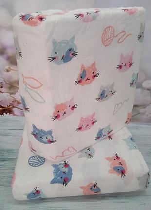 Набор постельного белья из фланели байка полуторный размер cotton collection 22