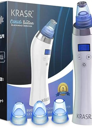 Вакуумный очиститель пор для лица krasr comedo suction перезаряжаемый