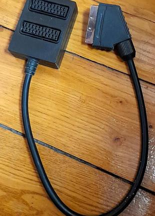Scart-2scart двійник подвоювач розгалуджувач scart папка-мамка