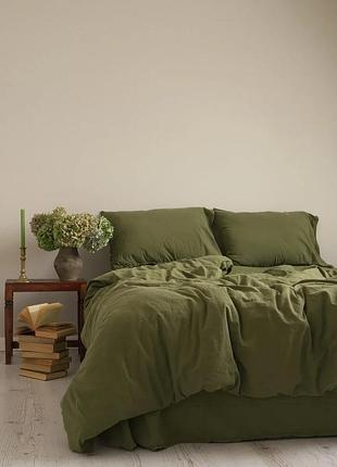 Постельное белье евро вареный хлопок limasso capulet olive luxe