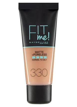 Maybelline fit me у тюбику матуючий зволожуючий 120 30 мл