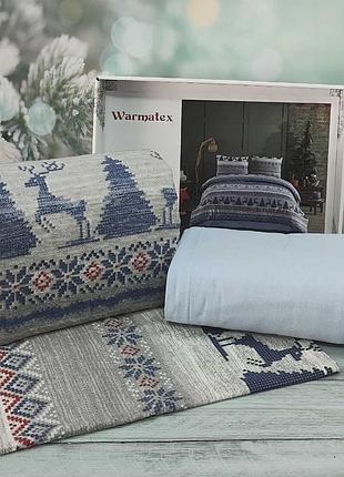 Фланелевое байковое постельное белье евро размер warmatex турция 019