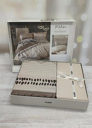 Постельное белье ранфорс люкс евро размер 200 на 220 см clasy mahter