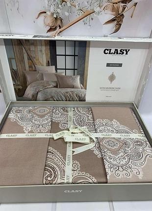 Постельное белье сатин де люкс евро размер clasy mudonse