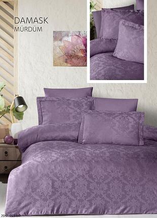 Постельное белье сатин жаккард first choice damask murdum евро размер