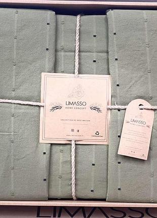 Постельное белье евро вареный хлопок limasso серое