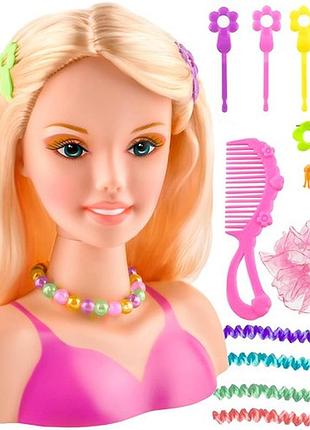 Манекен голова для укладки волос с аксессуарами kruzzel 23437 польша