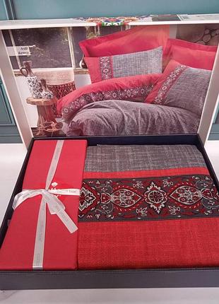 Постельное белье ранфорс евро размер cotton box ardil