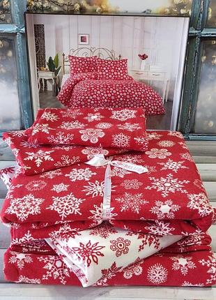 Байковое постельное белье фланель семейный размер belizza home 016