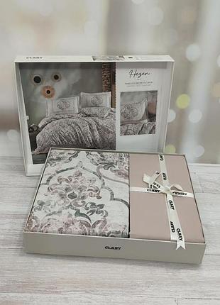 Постельное белье ранфорс люкс евро размер 200 на 220 см clasy hegen