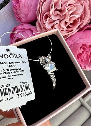Каблучка пандора срібло 925 pandora «стіч і камінь» перстень кільце оригінальна пандора нова бірка