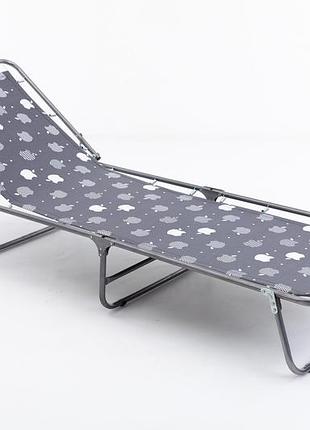 Розкладачка з регульованим підголівником stella v-090  ⁇  розкладачка на пружинах для дому та туризму