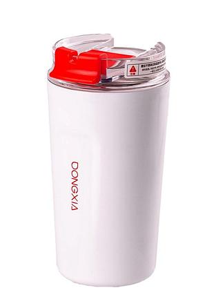 Термокружка з трубочкою з нержавіючої сталі 300 мл білий hp155w