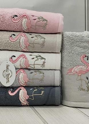 Набір махрових рушників для обличчя 50 на 90 см в упаковці 6 штук fakili tekstil 04