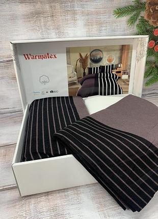 Фланелевое байковое постельное белье полуторный размер warmatex турция 03