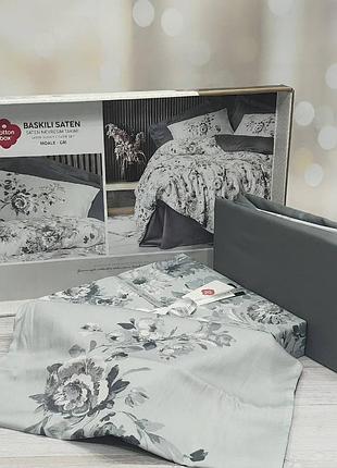 Постельное белье сатин люкс 200 на 220 см евро размер cotton box moale