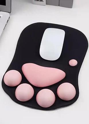 Коврик для мыши с поддержкой запястья  26,5см *19.2 см*3мм mouse рaw 02
