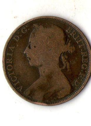 Велика британія › королева вікторія 1 пенні 1891 рік №2175