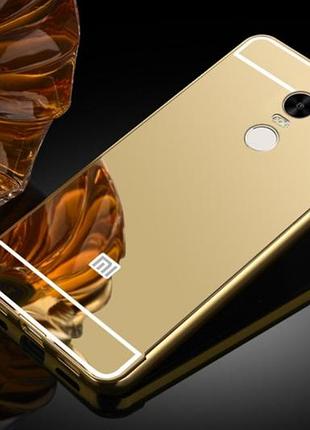 Алюминиевый зеркальный чехол для xiaomi redmi note 4 global / xiaomi redmi note 4x (snapgragon)