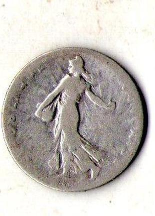 Франція третя республіка  50 сантимів, 1898 рік срібло №2570