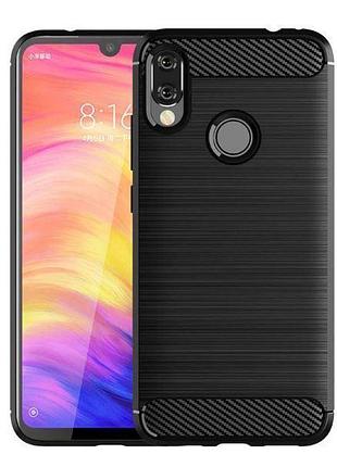 Чехол carbon fiber для xiaomi redmi note 7 / xiaomi redmi note 7 pro
