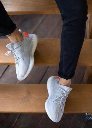 Adidas yeezy boost v350 grey/orange🆕 шикарные кроссовки адидас🆕купить наложенный платёж6 фото