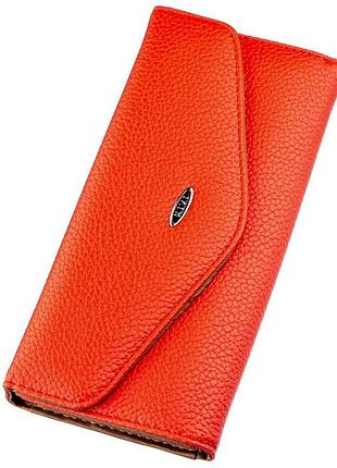 Гаманець жіночий з екокожі флотар kivi 19063 яскраво-червоний