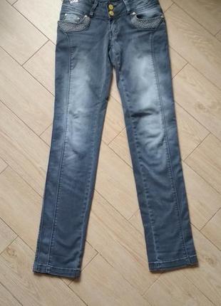 Серые джинсы длинные джинси сірі довгі прямые брюки штаны штани бархатные джинс1 фото