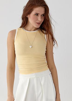 Трикотажна подвійна майка