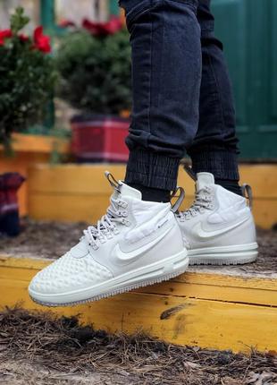 Nike lunar force 1 duckboot white🆕 шикарные кроссовки найк 🆕 купить наложенный платёж10 фото