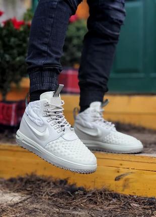 Nike lunar force 1 duckboot white🆕 шикарные кроссовки найк 🆕 купить наложенный платёж8 фото