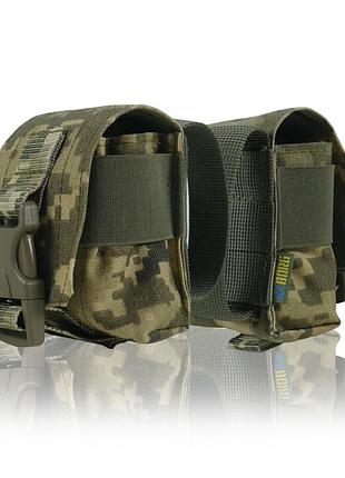 Тактический подсумок под 1 гранату kiborg pixel. гранатный подсумок кордура, военный подсумок для гранат