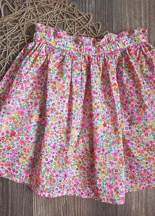 Красива натуральна спідничка на 5-6р