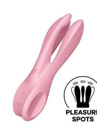 Кліторальний вібратор satisfyer threesome 1 pink