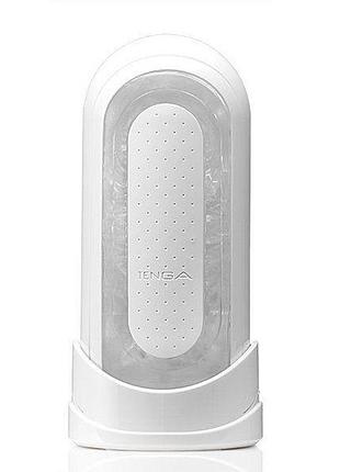 Розкладний мастурбатор tenga flip zero white, змінна інтенсивність стимуляції