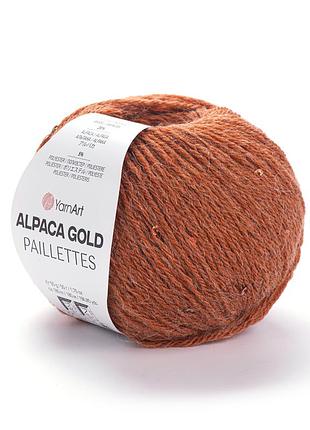 Yarnart alpaca gold paillettes 9312