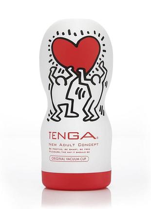 Мастурбатор tenga keith haring deep throat cup з вакуумною стимуляцією
