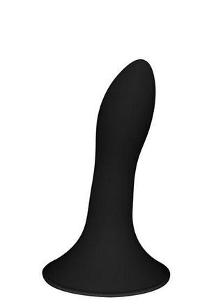 Термореактивний фалоімітатор solid love 5inch black, 13х3см