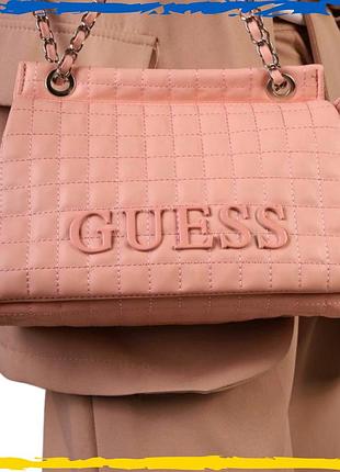 Женская сумка из экокожи guess. сумочка гесс женская