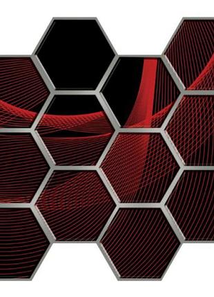 Декоративна пвх плитка на самоклейці соти 280х300х5мм, ціна за 1 шт. (спп-503) sw-00000667