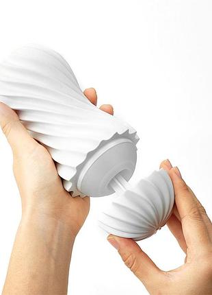 Мастурбатор tenga flex silky white 2
