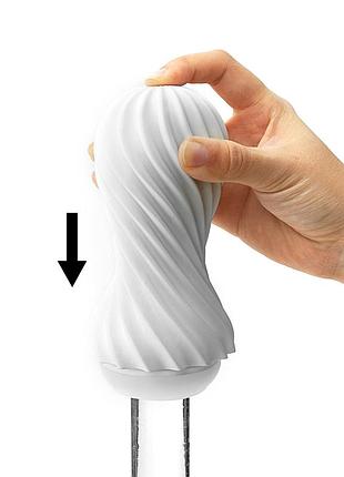Мастурбатор tenga flex silky white 4