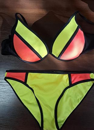 Купальник неоновий роздільний