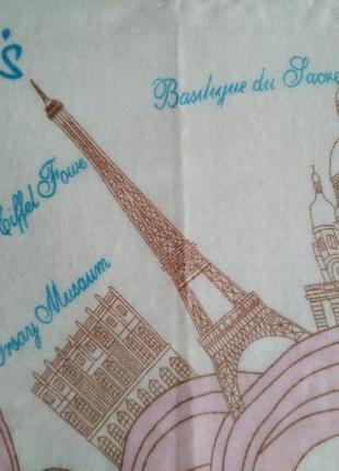 Шарф пам'ятки парижа, серія "міста і країни", віскоза, 95*180 см5 фото