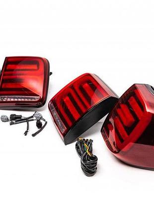 Задние led фонари (red-sequential) для nissan patrol y62 2010-2024 гг
